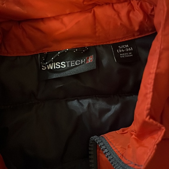Men’s Orange Red Swiss Tech Jacket - Picture 2 of 6